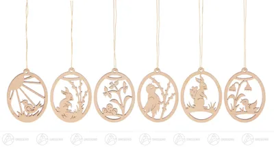 Immagine prodotto di Decorazioni pasquali e primaverili (6 pezzi). Altezza circa 6 cm. Nuovi