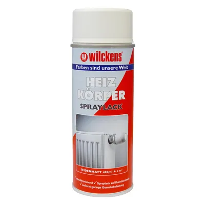 Produktbild von Wilckens Heizkörper Lackspray weiss seidenmatt Spraylack 400ml weiß matt
