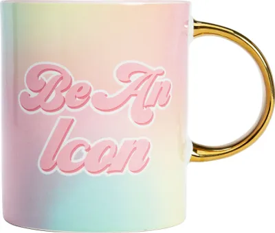 Produktbild von Paris Hilton  "Be An Icon" Tasse aus Keramik, 450ml  Stilvolle Kaffeetasse mit Zitat, Ideal für den Alltag, Handwäsche, 13,4x10,5cm