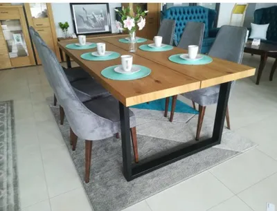 Produktbild von Design Tisch Esstisch Holz Tische Büro Konferenz Esszimmer Essbereich Neu