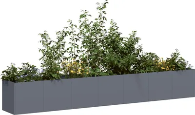 Produktbild von Pflanzkübel Anthrazit 280x40x40 cm Kaltgewalzter Stahl
