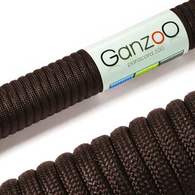 Produktbild von Paracord 550 Seil 4mm Schnur Typ 3, Nylon & Polyester, ideal für Basteln von Hundeleine Halsband Armband/Camping Survival und Outdoor, 30 Meter Allzweckseil 7 Innenstränge, Schokoladen Braun