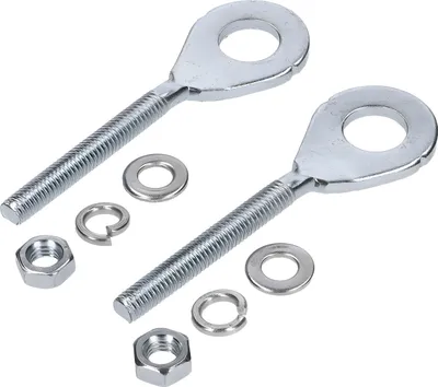 Zdjęcie produktu dla Ocynkowany zestaw napinaczy łańcucha do Simson S50, S51, S53, S70, S83, SR50, SR80, Schwalbe, Spatz, Sperber, Habicht