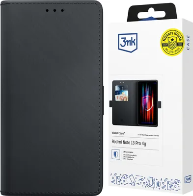 Imagen del producto de Funda tipo billetera 3MK, para Xiaomi Redmi Note 13 Pro 4G, 16,9 cm (6,67"), color