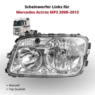 Produktbild von Scheinwerfer Frontscheinwerfer Links für Mercedes Actros MP3 2008–2013 | manuell | OEM 9438201461