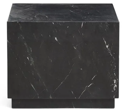 Produktbild von Beistelltisch Sorein 50 x 50 x 40 cm Marmor MDF Schwarz