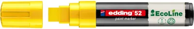 Zdjęcie produktu dla Edding – marker farbowy 52 Eco na bazie wody, 4–15 mm, żółty | 5 sztuk