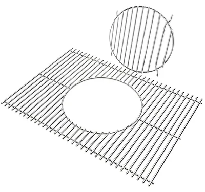Productafbeelding van RVS Grillrooster 44.5 cm met Verwijderbare Inzet voor Gasbarbecues