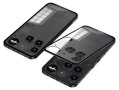 Immagine prodotto di Custodia protettiva opaca con cornice in metallo per Nothing Phone 3 Snap, colore nero