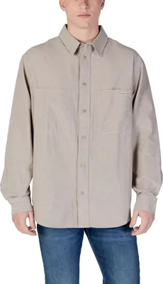 Image de Chemise Calvin Klein Jeans pour homme, beige 482779 : Taille - L Taille : L
