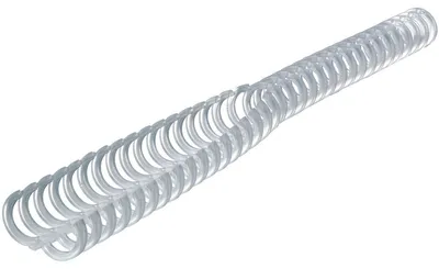 Produktbild von GBC ClickBind Binderücken, weiß, 12mm (50), Weiß, 95 Blätter, Kunststoff, A4, 1,2 cm, 160 mm