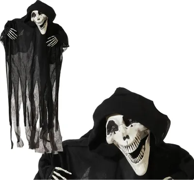 Produktbild von Atosa Hängender Totenkopf Mit Licht/sound/bewegung 100 Cm Mehrfarbig Kinder Mehrfarbig One Size
