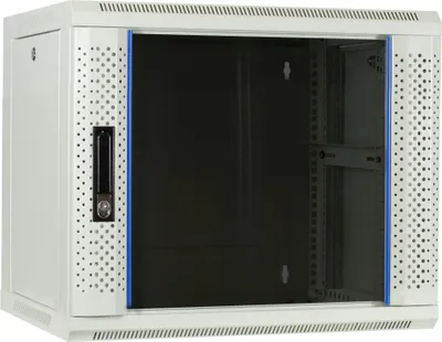 Obrázok produktu pre Serverová skriňa DSIT 9 U, nástenná, so sklenenými dverami, biela (ŠxHxV) 600 x 450 x 500 mm (DS6409W)