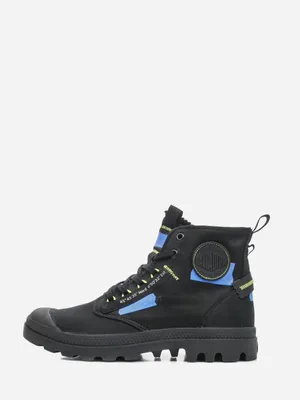 Image de Bottines Palladium Pampa Hi Re Craft à lacets vegan Le wand Bleu Noir – undefined / Bleu Noir