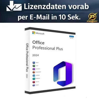 Produktbild von Office 2024 Professional Plus - Sofort-Lizenz per Mail - ESD Key Download Vollversion