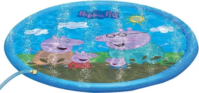 Produktbild von Happy People Sprinklermatte Wassersprenkler Peppa Wutz \u00d8 150 cm PVC mehrfarbig f\u00fcr Gartenschlauch ab 3 Jahren