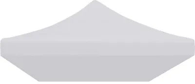 Image de Bâche de toit 3 x 6 m - Imperméable - Résistante aux UV - Tissu Oxford 600D avec revêtement en PVC - Blanche - Pour tente pliante
