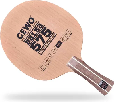 Produktbild von GEWO Tischtennisholz Balsa Carbon 575 gerade