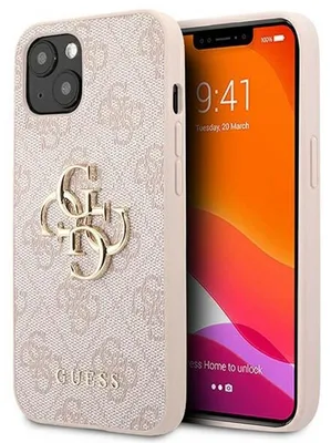 Produktbild von Guess Guhcp13M4Gmgpi Iphone 13 / 14 / 15 6.1 Różowy/Pink Hartschale 4G Big Metal Logo