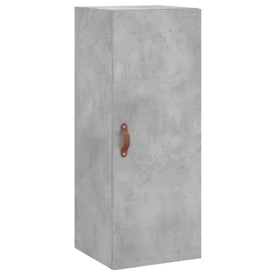 Image de Armoire murale gris béton 34,5x34x90 cm