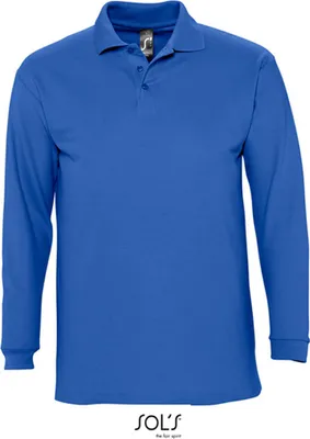 Produktbild von SOLs 11353 | Herren Longsleeve Poloshirt Winter II - Farbe: Royal Blue - Größe: S