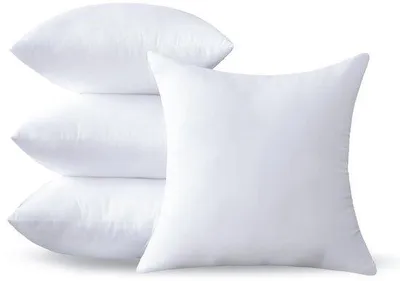 Obrázek produktu pro Ibenzoa® Sada polštářových výplní, 4 kusy, 50 x 50 cm – prodyšné, hypoalergenní vnitřní polštářky, omyvatelné, univerzální výplň pro pohovky a dekorativní polštáře