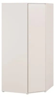 Produktbild von Furniture24 Eck-Kleiderschrank Lisson Lsqs811M-U60 Kleiderschrank Eckschrank 92.2 X 193.7 X 92.2 Cm Sandbeige