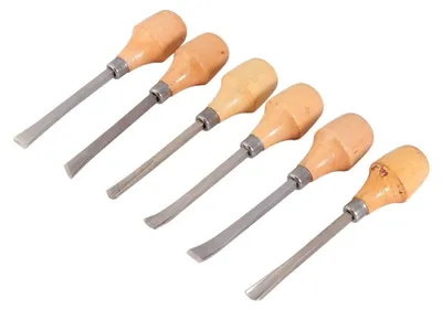 Produktbild von Speckstein Werkzeug 6 - Schnitzwerkzeug Set für Holzarbeiten