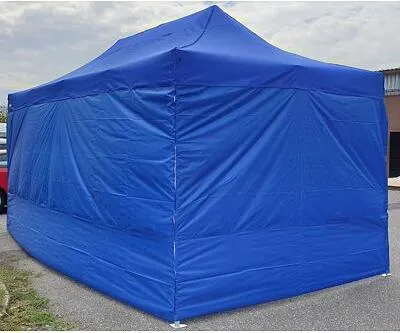 Produktbild von Faltpavillon 4x6m ALU Premium Vollseiten - Blau