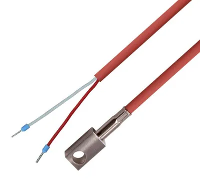 PT100-Oberflächensensor, Edelstahl, 5 m, bis 200 °C