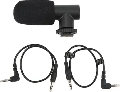 Obrázek produktu pro Mikrofon pro fotoaparát, konektor 3,5 mm jack, potlačení šumu, univerzální mikrofon pro mobilní telefony, pro rozhovory, videozáznamy