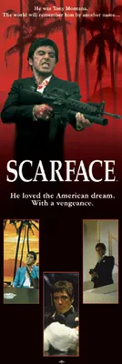 Image de SCARFACE - He loved the american dream - 53x158cm - Affiche Poster