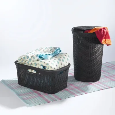Produktbild von Curver Wäschekorb Style 45 L Braun
