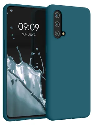 Produktbild von kwmobile Handyhülle für OnePlus Nord CE 5G Hülle - TPU Case - Kabelloses Laden - Schutzhülle Cover in Petrol