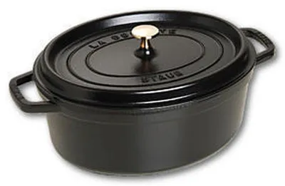 Image de Staub Cocotte Ovale 31cm - noir