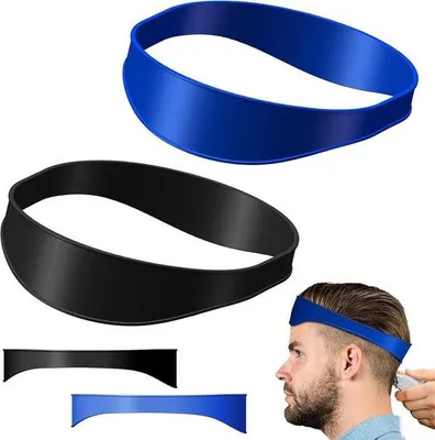 Immagine prodotto di Elastici per capelli in silicone, 5 pezzi: strumenti flessibili e ricurvi fai-da-te per tagliare i capelli da uomo
