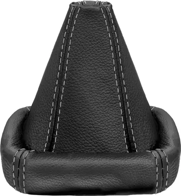 Produktbild von Schaltsack Naht grau Schaltmanschette passend für VW Golf 2 3 Passat 35i Polo 6N Vento 100% Echtleder
