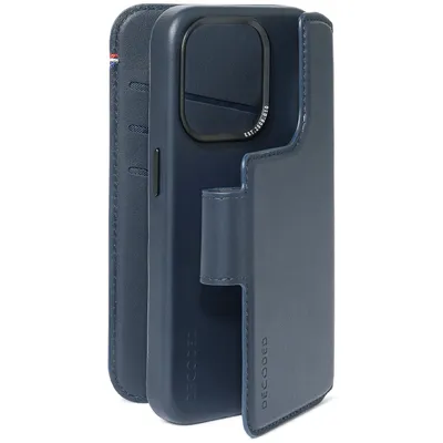 Immagine prodotto di Decoded, custodia per iPhone 15 Pro MagSafe con custodia staccabile e portacarte, blu navy