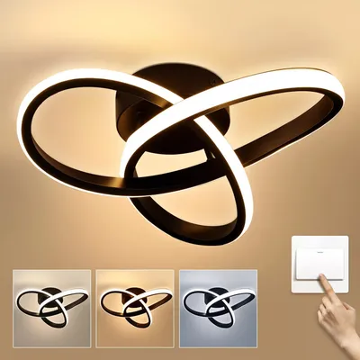 Produktbild von LED Deckenleuchte, Deckenlampe, Wohnzimmerlampe, Modern Geometrie Lampe, 32W Dimmbar Esszimmerlampe, für Schlafzimmer Flur Eingang Küche Korridor