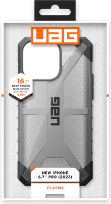 Produktbild von Urban Armor Gear 114304113131, Cover, Apple, iPhone 15 Pro Max, 17 cm (6.7"), Schwarz, Grau