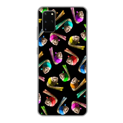 Produktbild von MuchoWow® Handyhülle Schutzhülle Hülle für Samsung Galaxy S20 Plus Das Mädchen mit dem Perlenohrring - Regenbogen - Schnittmuster Silikon Softcase Handy Hülle - Hartschale