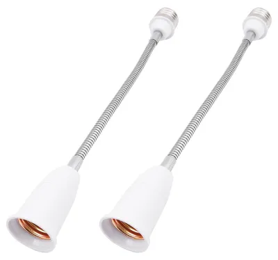 E27 Lampenverlängerung Schwanenhals 28 cm 2er-Set