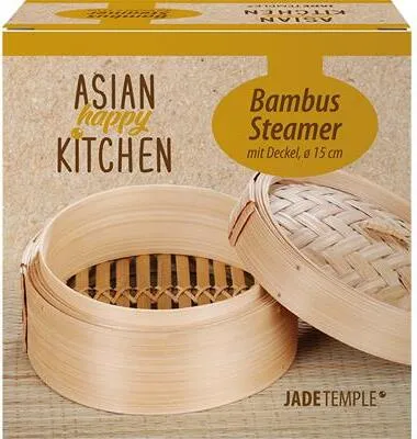 Produktbild von Bambus Dampfgarer rund 15cm - Asian Happy Kitchen