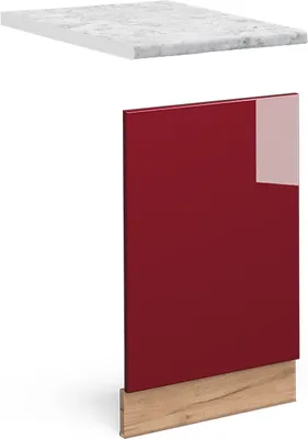 Zdjęcie produktu dla Panel przedni Vicco Fame-Line Bordowa Czerwień wysoki połysk 45 cm , BP Marmur, Model 46354