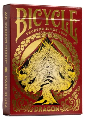 Image de Bicycle® Jeu de cartes - Red Dragon Jeu de cartes Cartes de poker Single Deck