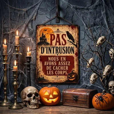 Halloween-Dekoration für draußen, personalisiert, lustiges Geschenk