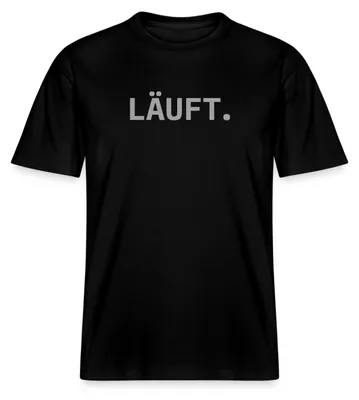 Produktbild von Spreadshirt Stromberg Läuft Relaxed Fit Uni T-Shirt, M, Schwarz