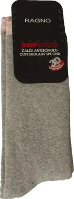 Image de Chaussettes pour femmes RAGNO, tige basse, semelle antidérapante en tissu éponge de coton, référence DF04CC, pointures 39-42, TG II, pointures 39/42, 87 % coton, 12 % polyamide, 1 % Élasthanne