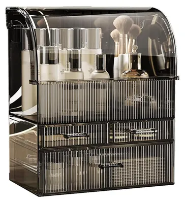 Immagine prodotto di Omgoods - Organizzatore per trucchi - Contenitore in acrilico con coperchio per cosmetici