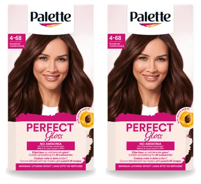 Obrázek produktu pro 2 x Palette Perfect Gloss, odtínovací gel, omyvatelný, intenzivní černá barva (1-0), výhodná balení - 2 kusy